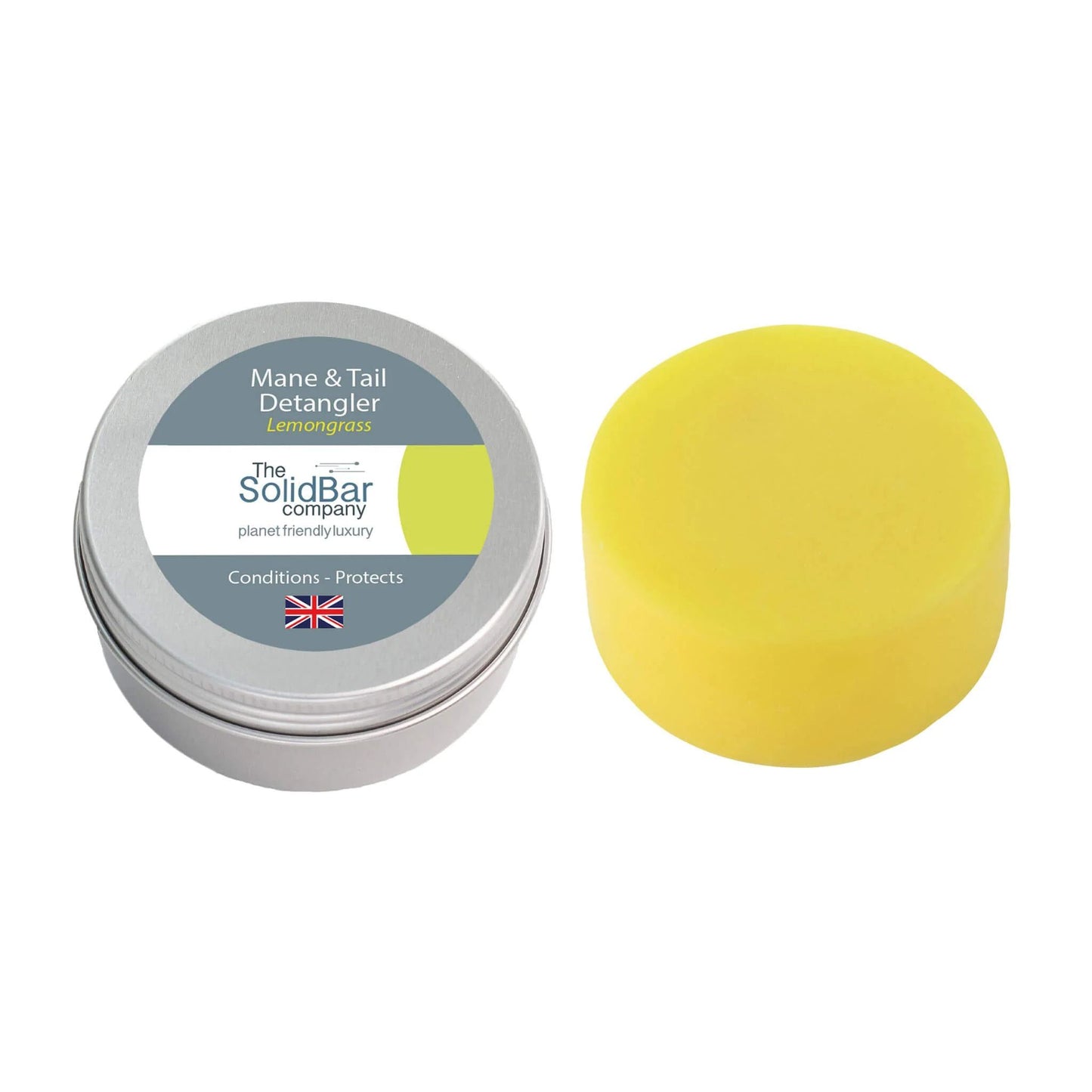 Barre démêlante pour crinière et queue avec boîte en fer